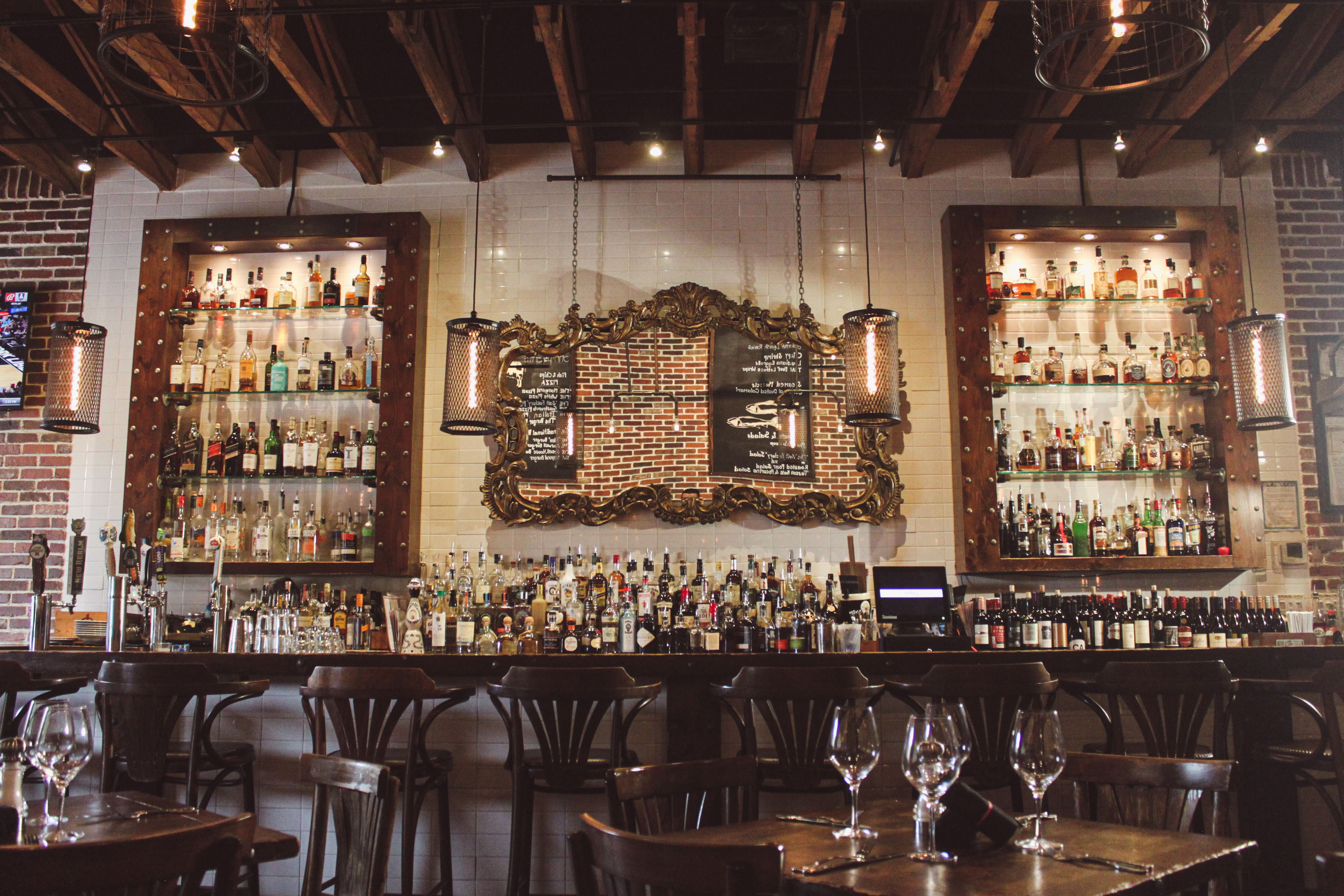 The bar at Salt Factory